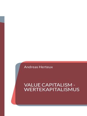 cover image of Value Capitalism--Wertekapitalismus